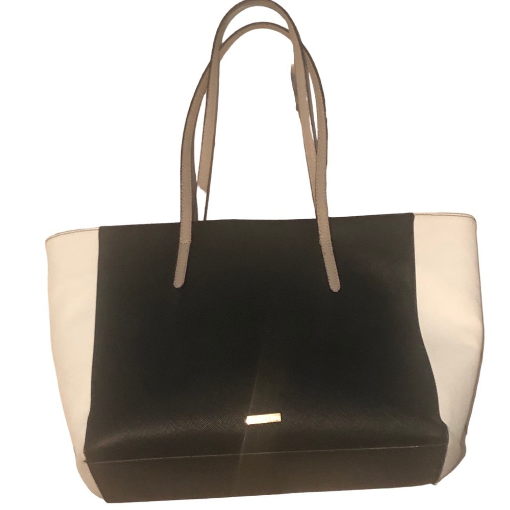 Aldo Sachel Bag - Black and White with front zippered pocket
